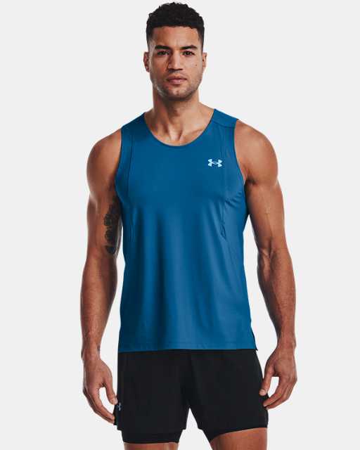 Under Armour Mens Qualifier Iso-Chill Vest Blue Sports Running Breathable 